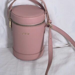 TDE’s light Pink mini cylinder bag vegan leather shoulder bag  super cute
